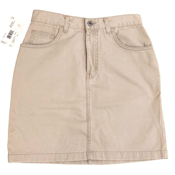 NWT Calvin Klein khakis beige surplus cotton twill casual pencil skirt size 4 - Picture 1 of 11